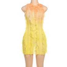 Load image into Gallery viewer, So Gradient Tassel Mini Dress FancySticated

