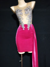 Load image into Gallery viewer, Sparkly Rhinestones Mesh Dress FancySticated
