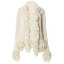 Load image into Gallery viewer, Staci Knit Tassel Jacket Cardigan FancySticated
