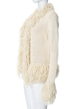 Load image into Gallery viewer, Staci Knit Tassel Jacket Cardigan FancySticated
