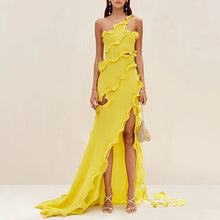 Load image into Gallery viewer, Sunny Ruffle Maxi Dress FancySticated

