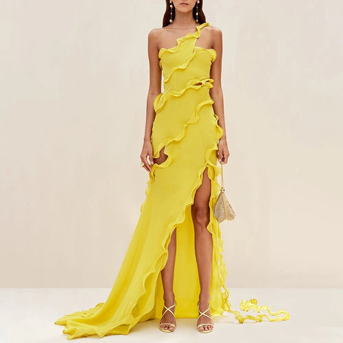 Sunny Ruffle Maxi Dress FancySticated
