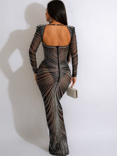 Load image into Gallery viewer, Tamara Luxury Mesh Maxi Dress FancySticated
