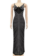 Load image into Gallery viewer, Tamara Rhinestone Mesh Dress FancySticated
