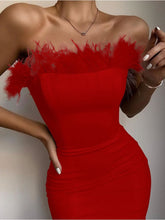 Load image into Gallery viewer, Tania Feather Bandage Dress FancySticated
