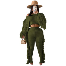 Load image into Gallery viewer, Tassel Knit Sweater Set FancySticated
