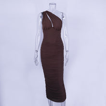 Load image into Gallery viewer, The Night Mesh Ruched Dress FancySticated
