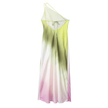Load image into Gallery viewer, Tie Dye Asymmetric Satin Dress FancySticated
