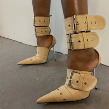 Load image into Gallery viewer, Utility Rivet Buckle Boots FancySticated
