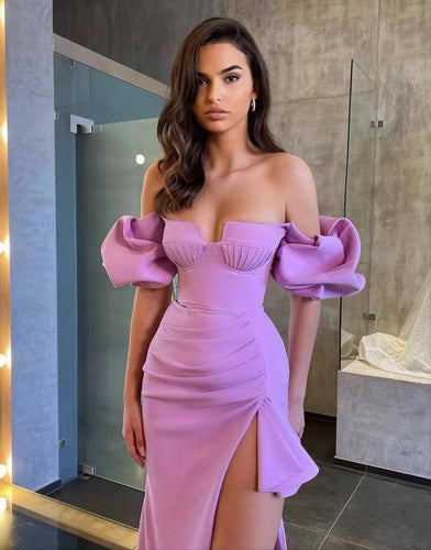 Violet Off Shoulder Bandage Dress FancySticated