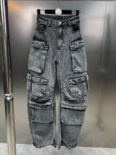 Load image into Gallery viewer, Worth A Shot Cargo Jeans FancySticated
