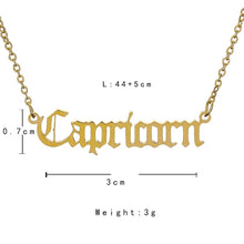 Load image into Gallery viewer, Zodiac Letter Pendants Necklace FancySticated
