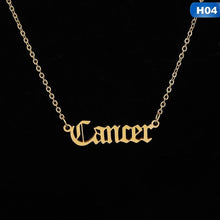 Load image into Gallery viewer, Zodiac Letter Pendants Necklace FancySticated
