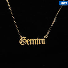 Load image into Gallery viewer, Zodiac Letter Pendants Necklace FancySticated
