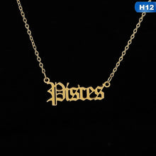 Load image into Gallery viewer, Zodiac Letter Pendants Necklace FancySticated
