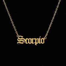 Load image into Gallery viewer, Zodiac Letter Pendants Necklace FancySticated
