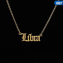 Load image into Gallery viewer, Zodiac Letter Pendants Necklace FancySticated
