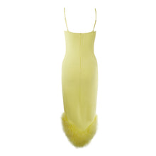 Load image into Gallery viewer, Giselle Feather Bandage Midi Dress
