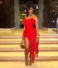 Load image into Gallery viewer, Ali Fringe Bandage Midi Dress
