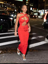 Load image into Gallery viewer, Luanda Flower Maxi Dress
