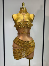 Load image into Gallery viewer, Hottie Rhinestone Mini Dress
