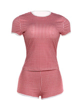 Load image into Gallery viewer, Plaid Short Set
