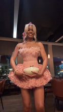 Load image into Gallery viewer, Ballerina Corset Ruffle Mini Dress
