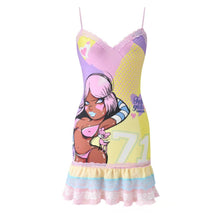Load image into Gallery viewer, Cartoon Print Mini Dress
