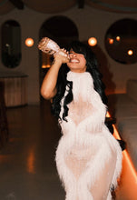 Load image into Gallery viewer, Cloud Pearl Tassel Mesh Maxi Dress
