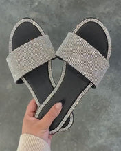 Load and play video in Gallery viewer, Sparkling Flat Sandals
